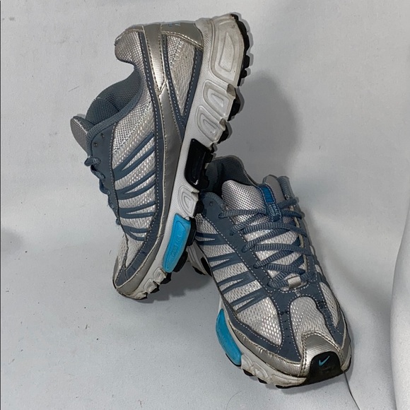 Nike Zoom Air Trail Running Shoes Turquoise Gray - Picture 9 of 9